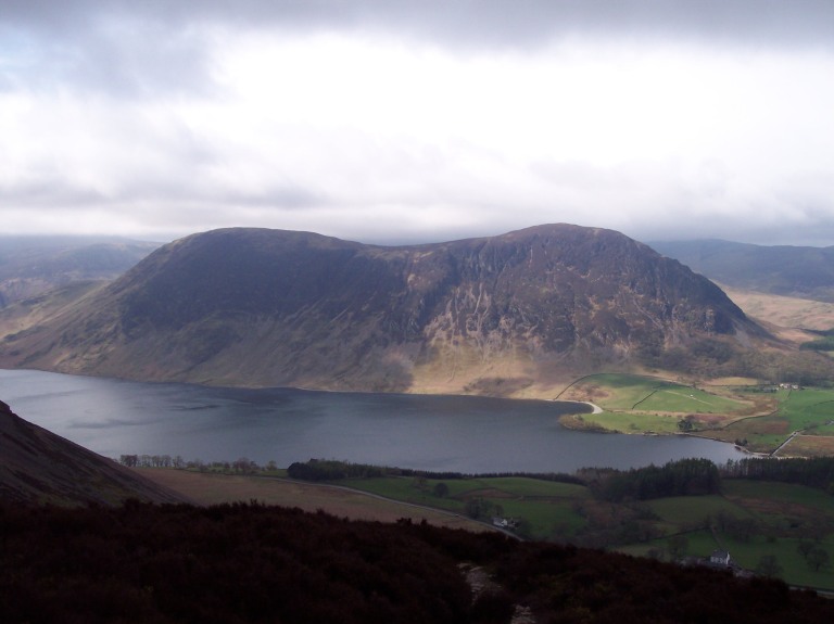 Mellbreak and Crummock Water from Whiteside